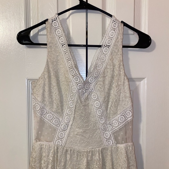 Off-White Lace Dress - Size Small - Picture 1 of 4